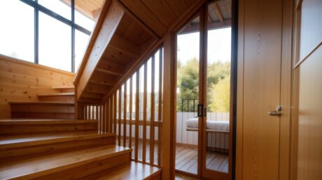 Экологичные лестницы из дерева: экологическое искусство внутри деревянных домов будущего 2 Экологичные лестницы из дерева: экологическое искусство внутри деревянных домов будущего