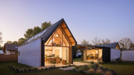 Одноэтажный дом из гиперпрессованного кирпича с керамическими вставками для экоклимата 4 Одноэтажный дом из гиперпрессованного кирпича с керамическими вставками для экоклимата