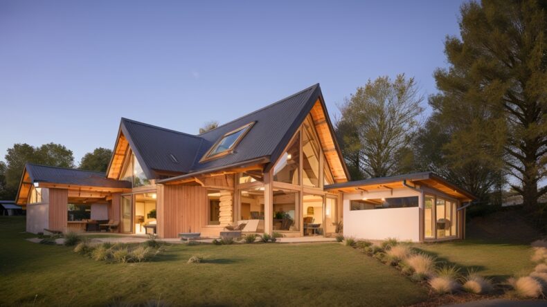 Экологичный дом из бревна с террасой из газобетона: неожиданный симбиоз материалов 2 Экологичный дом из бревна с террасой из газобетона: неожиданный симбиоз материалов