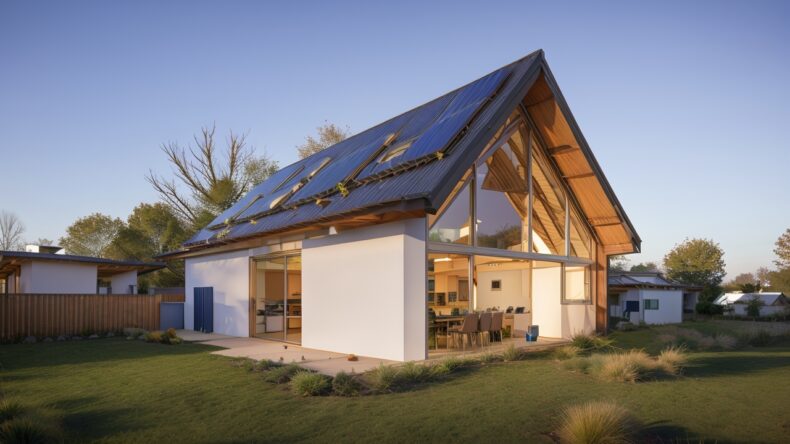 Устойчивое будущее: интеграция солнечных панелей в каркасные дома для Эко-дизайна 3 Устойчивое будущее: интеграция солнечных панелей в каркасные дома для Эко-дизайна